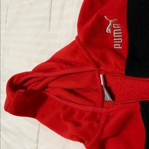 2 puma t-shirts and a puma jacket